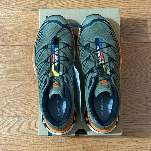 Salomon XT-6 Deep Lichen Green/Black/Marmalade - Size 8.5 Men - Picture 5 of 8